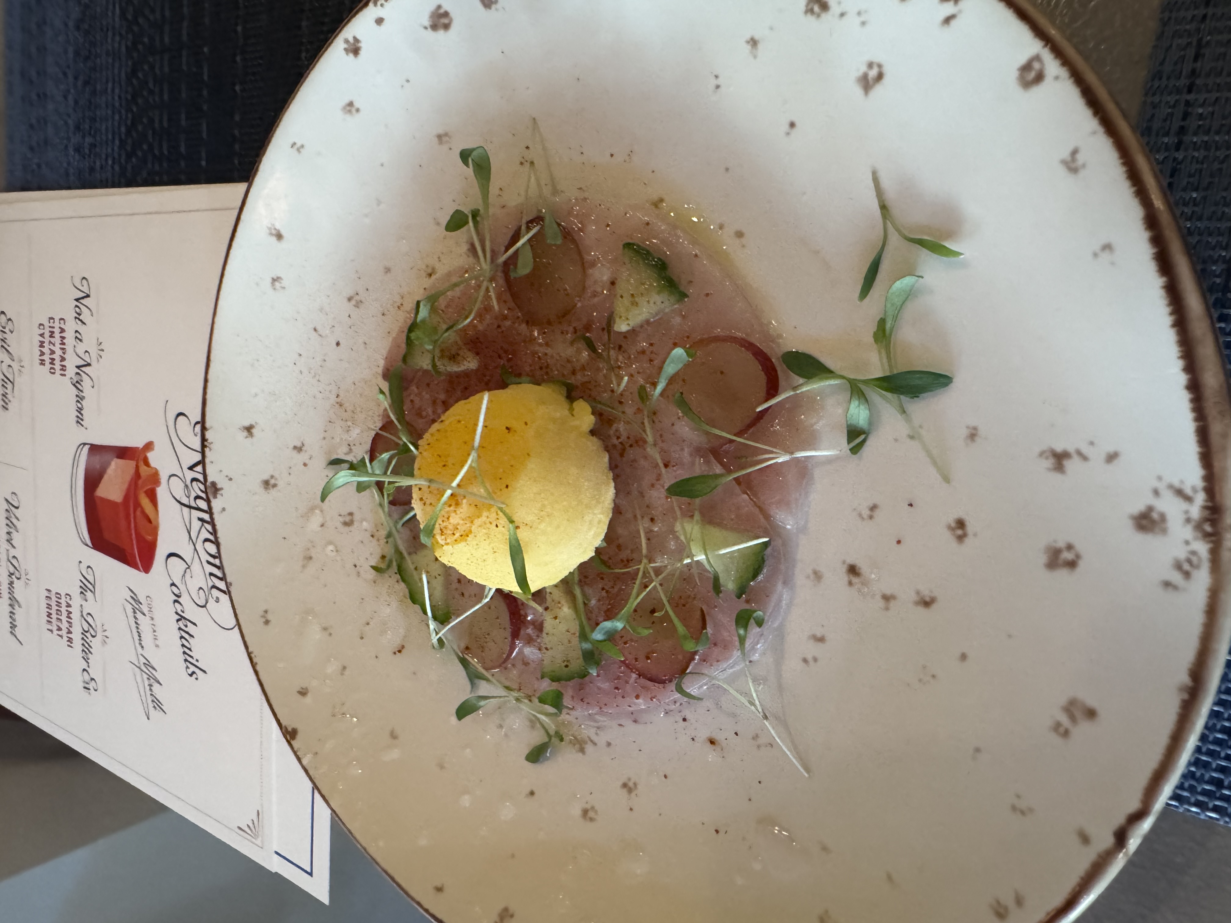 Crudo appetizer