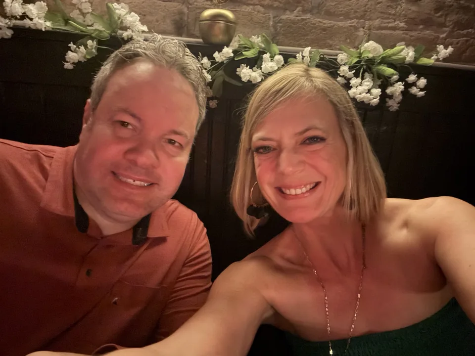 Mark and Jen ending their Valentine’s date together